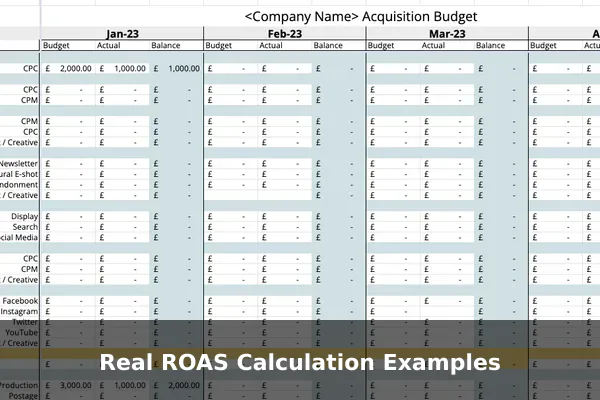 Real ROAS Calculation Examples