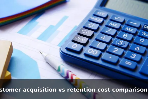 customer acquisition vs retention cost comparison infographic