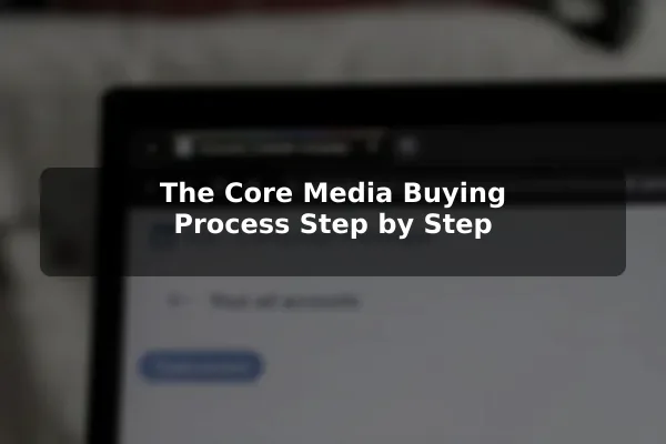 The Core Media Buying Process Step by Step
