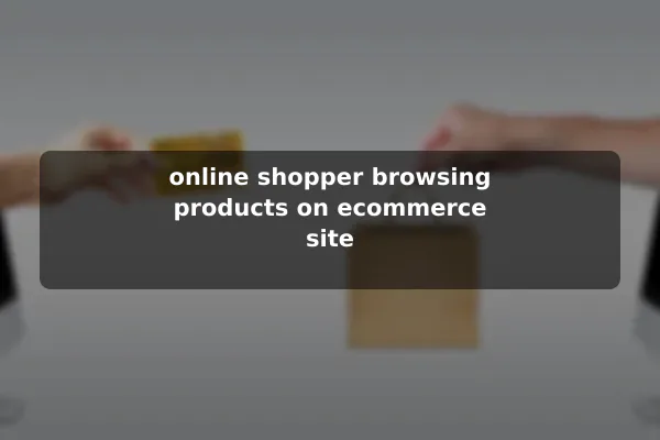 online shopper browsing products on ecommerce site