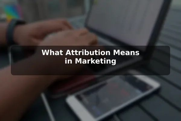 What Attribution Means in Marketing