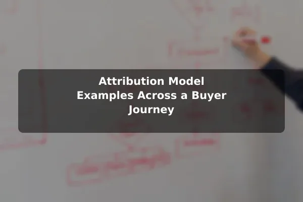 Attribution Model Examples Across a Buyer Journey