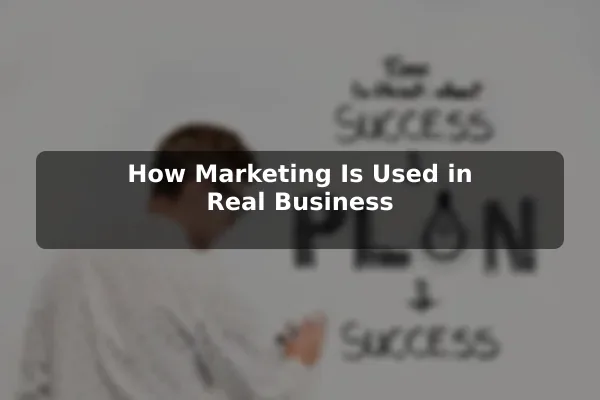 How Marketing Is Used in Real Business