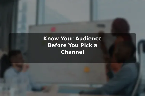 Know Your Audience Before You Pick a Channel
