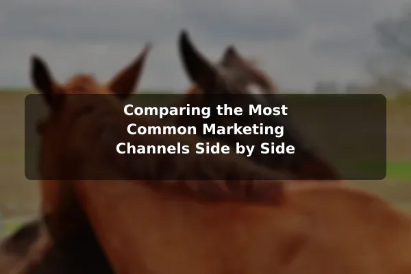 Comparing the Most Common Marketing Channels Side by Side