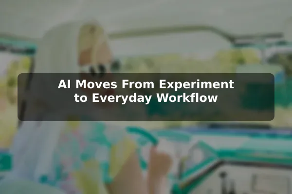 AI Moves From Experiment to Everyday Workflow